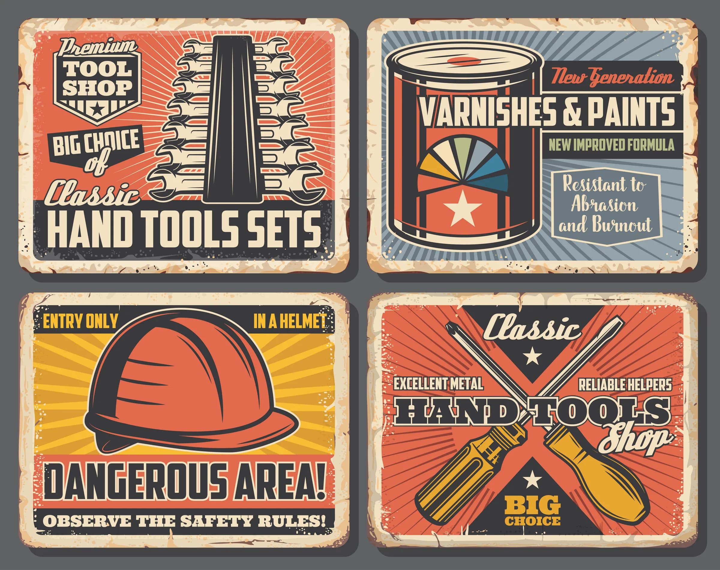 Welding and trade-school gear in a working shop